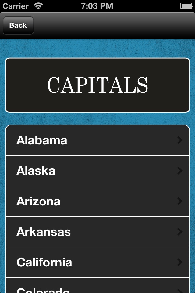 Capitals And States screenshot 2