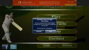 CRICKET LEAGUE HD 2013 FREE screenshot #1 for iPhone