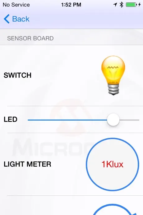 BLE Sensor App