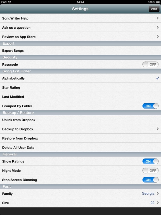 SongWriter HD - Write lyrics and record melody ideas on the go screenshot-4