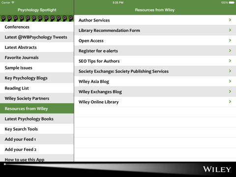 Psychology Spotlight iPad screenshot