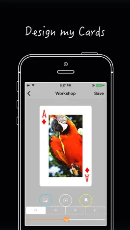 Game screenshot PokerCam (create decks, design cards, play game: FreeCell) apk