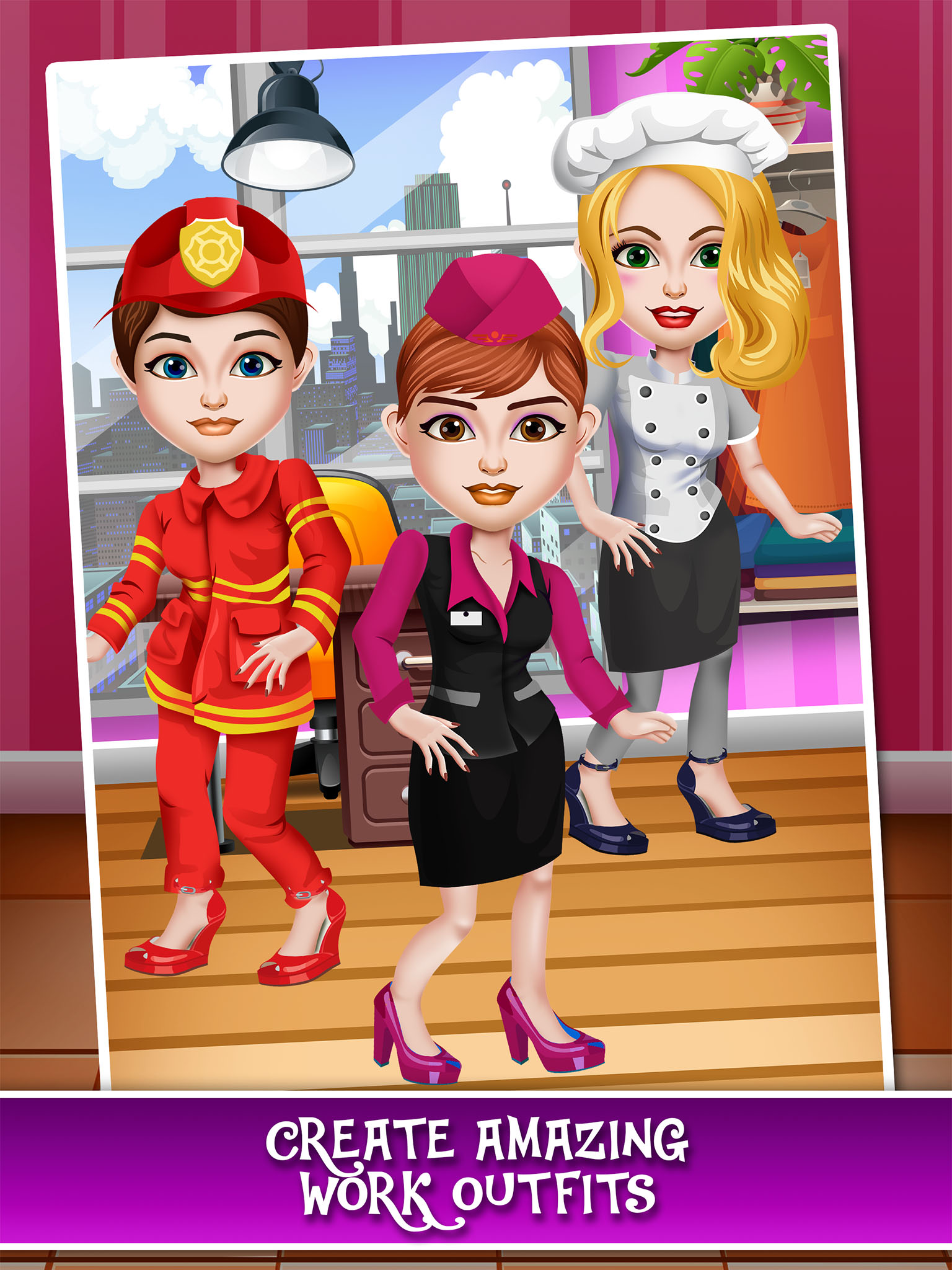 Career Beauty Salon Makeover - nurse fashion dress up & chef spa girl games! screenshot 7