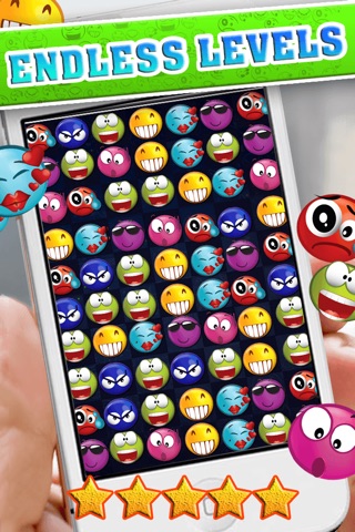 Emojis Match-3 Mania - Cross Emoticons & Icons Matching Story HD FREE screenshot 3