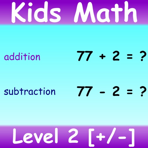 Kids Math Addition Subtraction Level 2 icon