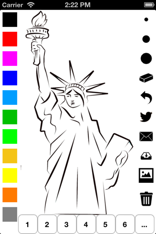 Independence Day Coloring Book for Children: Learn to draw and color icons of the United States of America screenshot 2