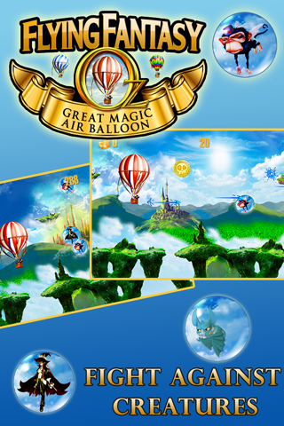 Oz Flying Fantasy-A Great Race Game in the Magical Hot Air Balloon screenshot 2