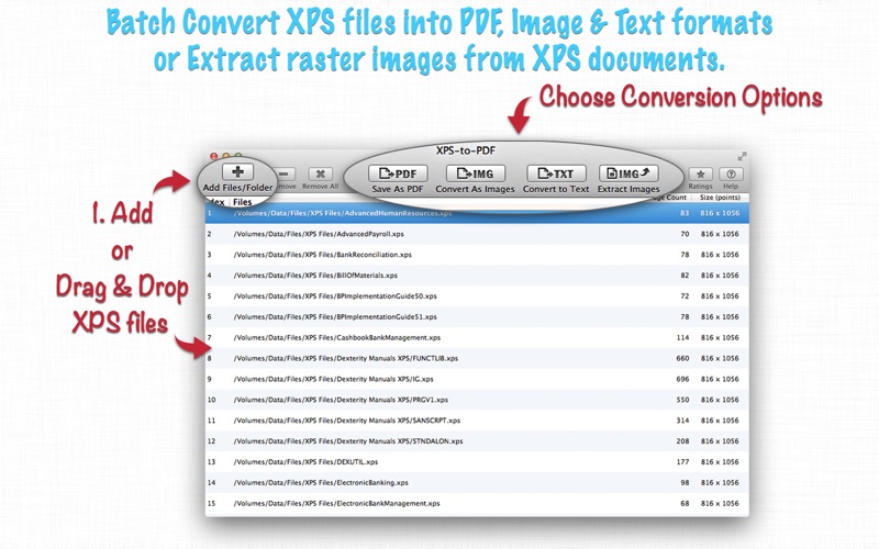 Screenshot #1 pour XPS-to-PDF