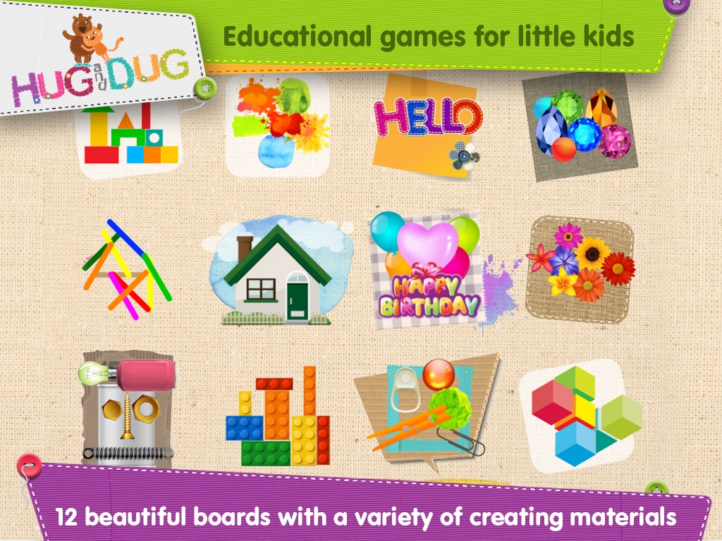 Little Creator - HugDug kids and toddlers make art like grown ups! screenshot 2