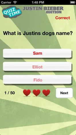 Game screenshot Quiz Time- Justin Bieber Edition apk