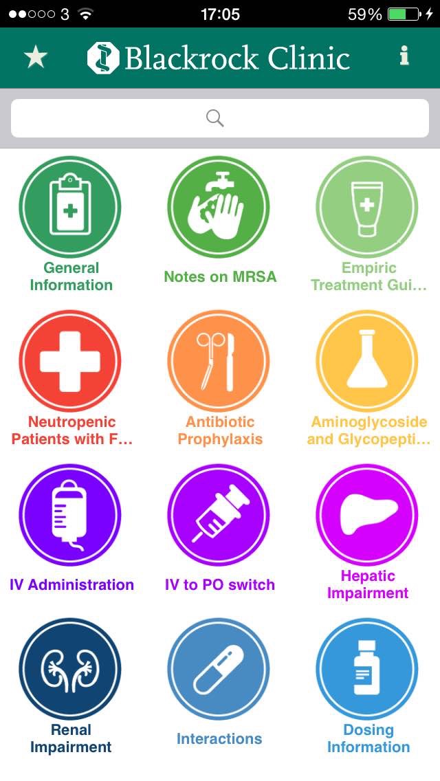 Screenshot #2 pour Blackrock Clinic Antimicrobial Guidelines in Adults
