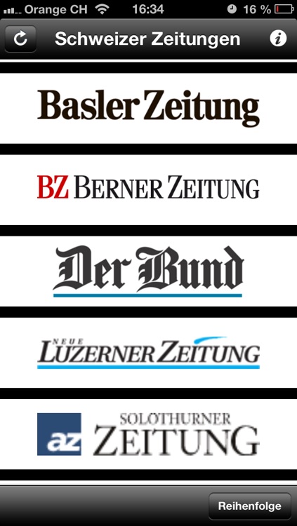 Schweizer Zeitungen +