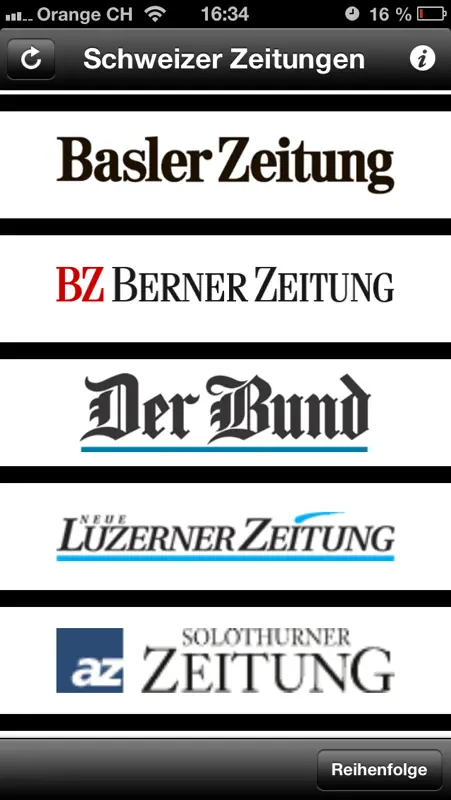 Schweizer Zeitungen + screenshot 3 of 5