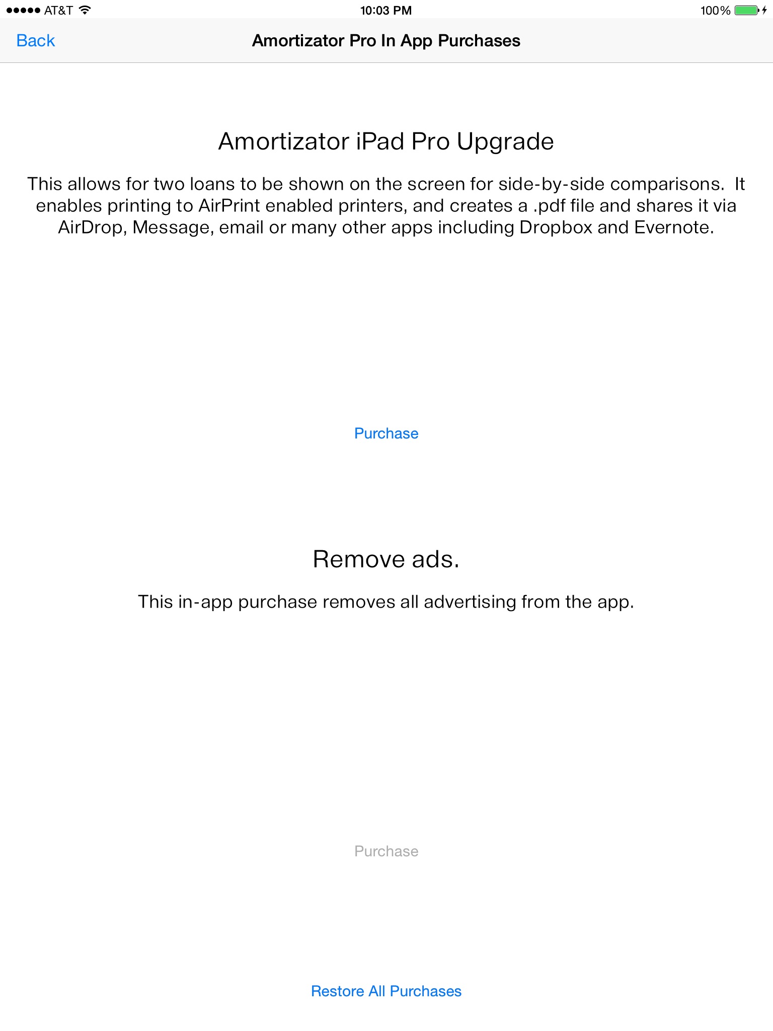 Amortizator Pro for iPad screenshot 2