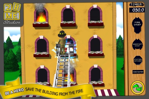 2BME Firefighter : Fun educational cartoon fireman, fire truck and fire safety game (child development for baby, toddler, preschool, kindergarten) screenshot 2