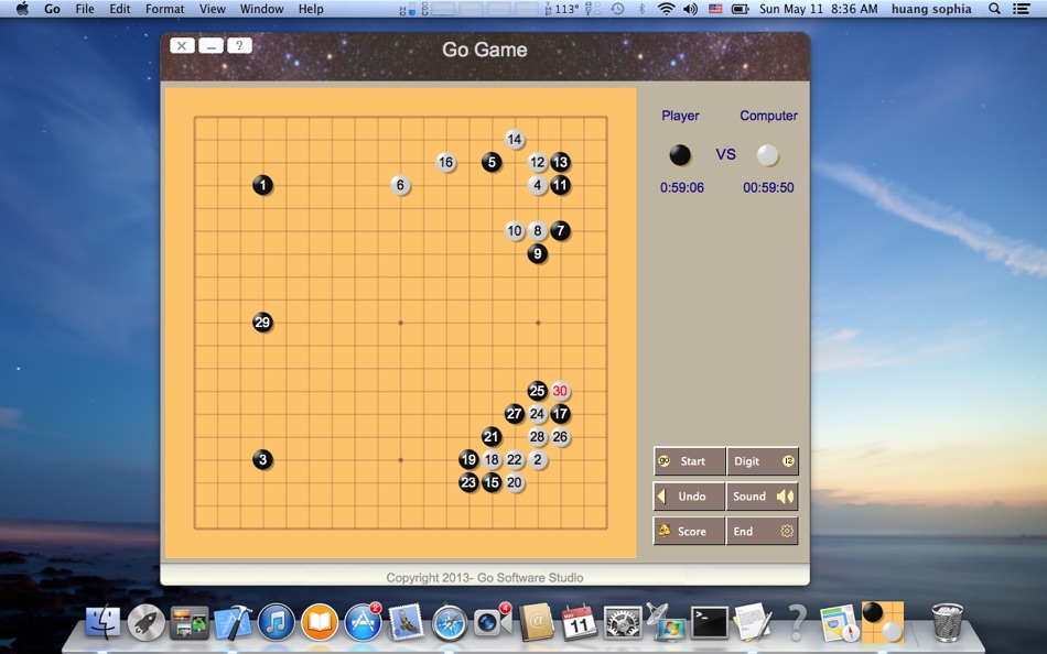 #1. Go - An Adversarial,Opening Strategy,Board Game (macOS) 由: 华芳 刘