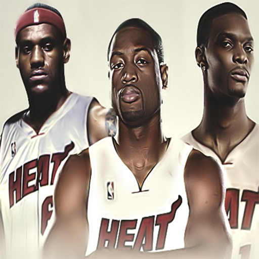 HD wallpapers for Lebron,Wade and Bosh Team icon