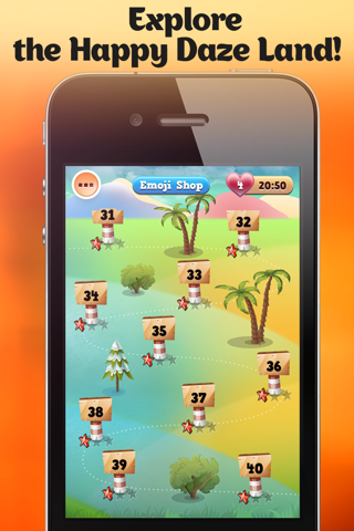 Happy Daze - Match 3 Puzzle Game with Emoji Keyboard Characters screenshot 4