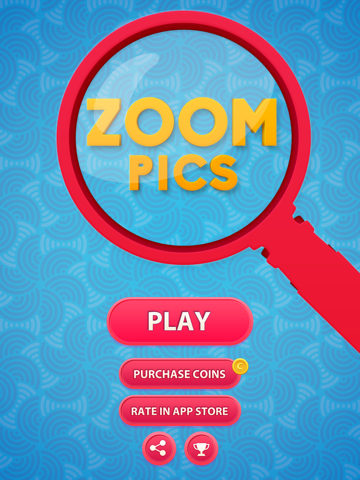 Zoom Pics - close up zoomed images and guess words trivia quiz game iPad screenshot