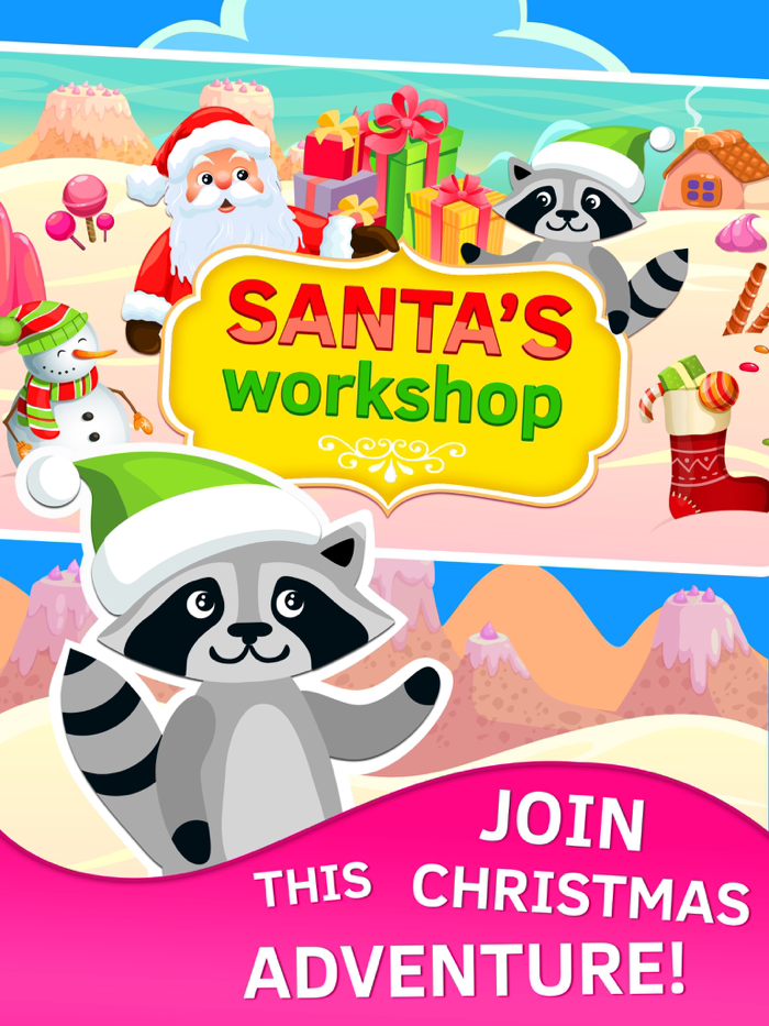 Santas Workshop Christmas games free for kids