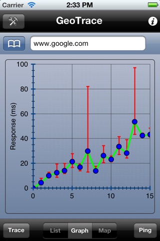 GeoTrace - Professional Trace Route, Ping Plotting, IP Location screenshot 2