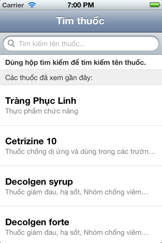 iThuốc 2.0: danh bạ thuốc - Thuoc Vietnam (iThuoc - Danh ba, list duoc pham, biet duoc, tu dien y hoc Viet Nam - y khoa VN, bac si gia dinh) screenshot 4