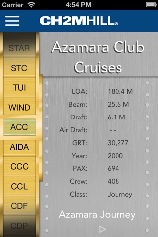 Cruise Ship Data screenshot 3