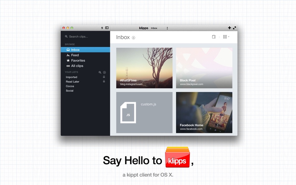 #1. klipps (macOS) 来自: Raffael Hannemann