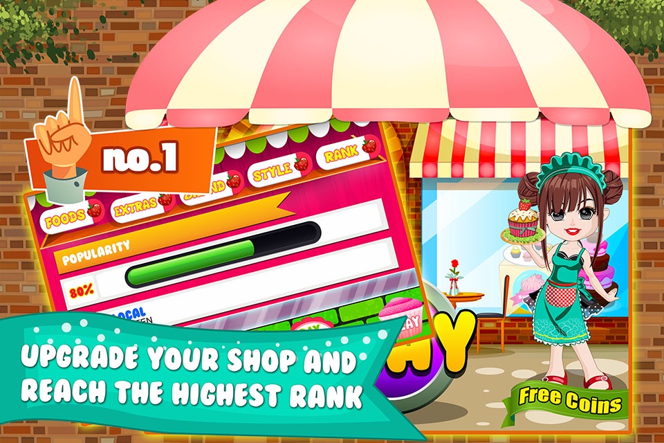 Cupcake Dessert Pastry Bakery Maker Dash - candy food cooking game! screenshot 4