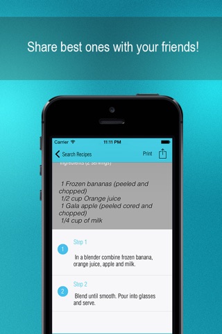 100+ Smoothie Recipes Free HD - Search, Blend, Print, and Enjoy Unique and Delicious Smoothies From Apple and Banana, to Strawberry and Chocolate! screenshot 4