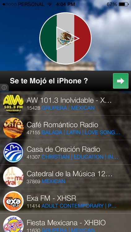 Mexico Radio Free - Tunein to live Mexican radio stations (México)