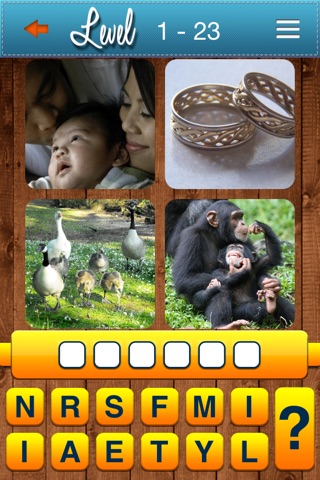 Guess The 1 Word - 4 Pics Puzzle Free Game screenshot 2