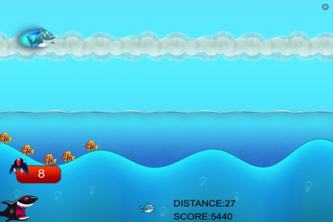 A Mega Hungry Dive with Shark Jump and Flying Dash - Cool Deep Sea Adventure Hunt Game screenshot 4