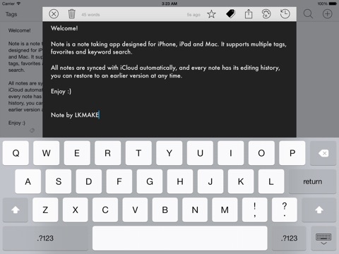 Note by LKMAKE for iPad screenshot 3