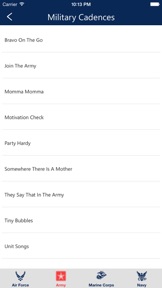 U.S. Military Cadences — Army, Navy, Air Force, & Marine Corps screenshot