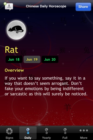 Chinese Horoscope Plus - Read Daily and Yearly Astrology screenshot 3