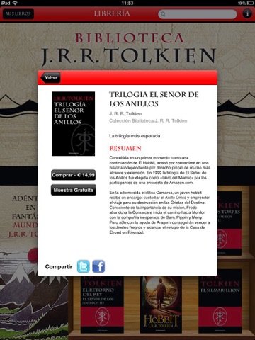 Biblioteca Tolkien screenshot 3