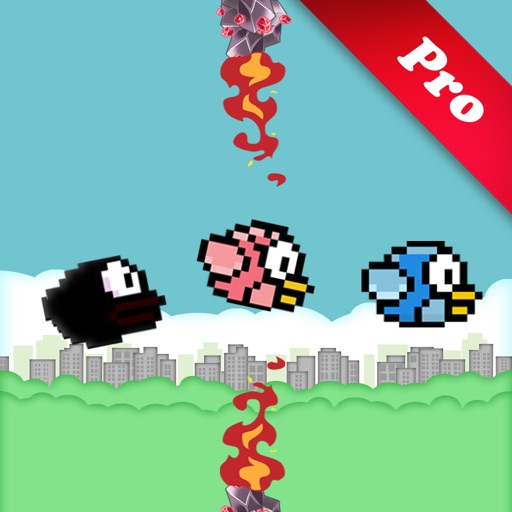 Flappy 3 Players Colorful Pro icon