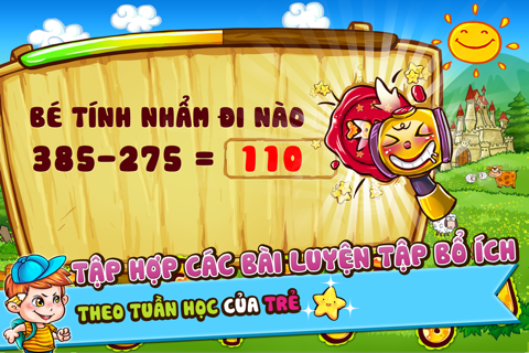 Hiệp Sĩ Toán - giúp trẻ tự học toán lớp 1, 2, 3 screenshot 4