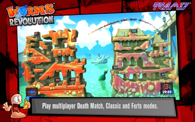 Skärmdump av Worms Revolution - Deluxe Edition