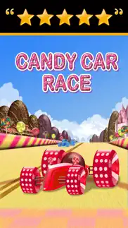 candy car race - drive or get crush racing iphone screenshot 1