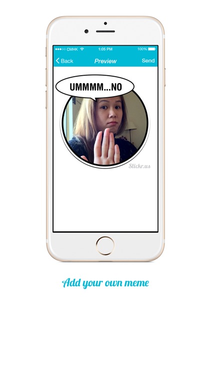 Stickr! - Send fun selfie expressions as stickers to friends