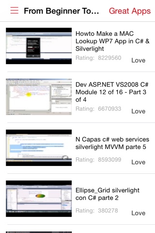 Tutorials Videos For Sliverlight screenshot 4