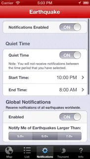 earthquake - international maps, reports, & custom alerts iphone screenshot 4