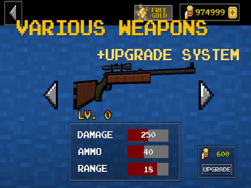 PixelSniper - Zombie Hunter Sniper Mini Survival Game screenshot 7