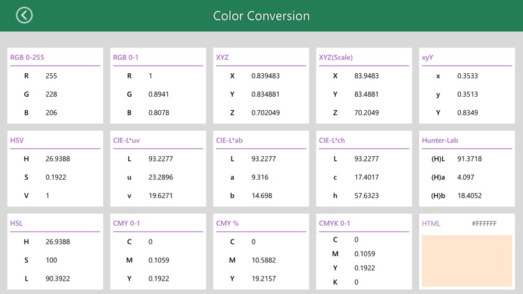 Color Conversion Utility