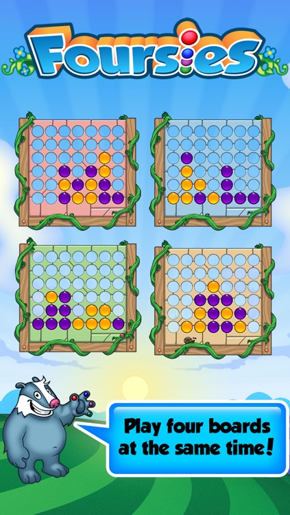 Foursies - 4 in a Row with a Twist!