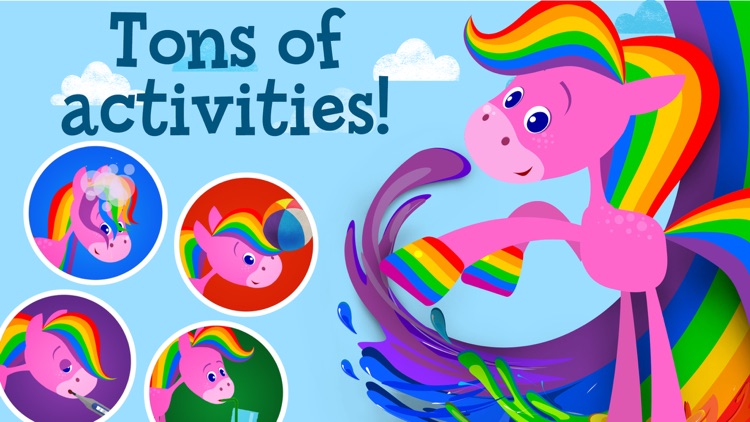 My Pet Rainbow Horse: Virtual Pet Game for Kids