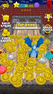 castle coin dozer story - diamond, dragon, and jewel prizes mania (hd) iphone screenshot 1