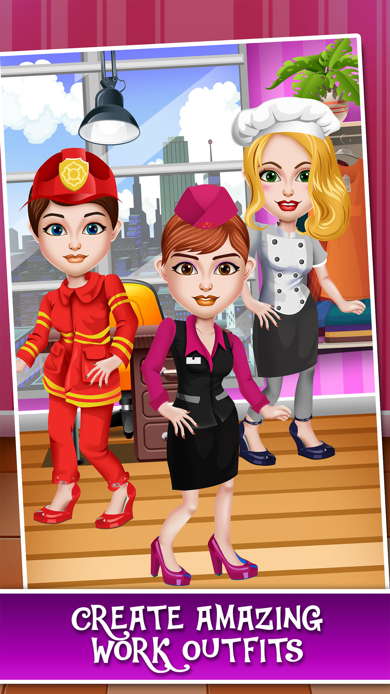 Career Beauty Salon Makeover - nurse fashion dress up & chef spa girl games! screenshot 3